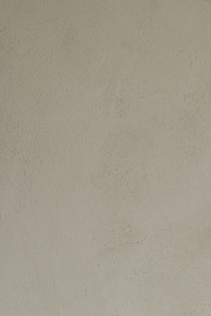 Textuur van een gladde, handgepleisterde wand, Appartement in Nieuwpoort, interieur Laura Calleeuw